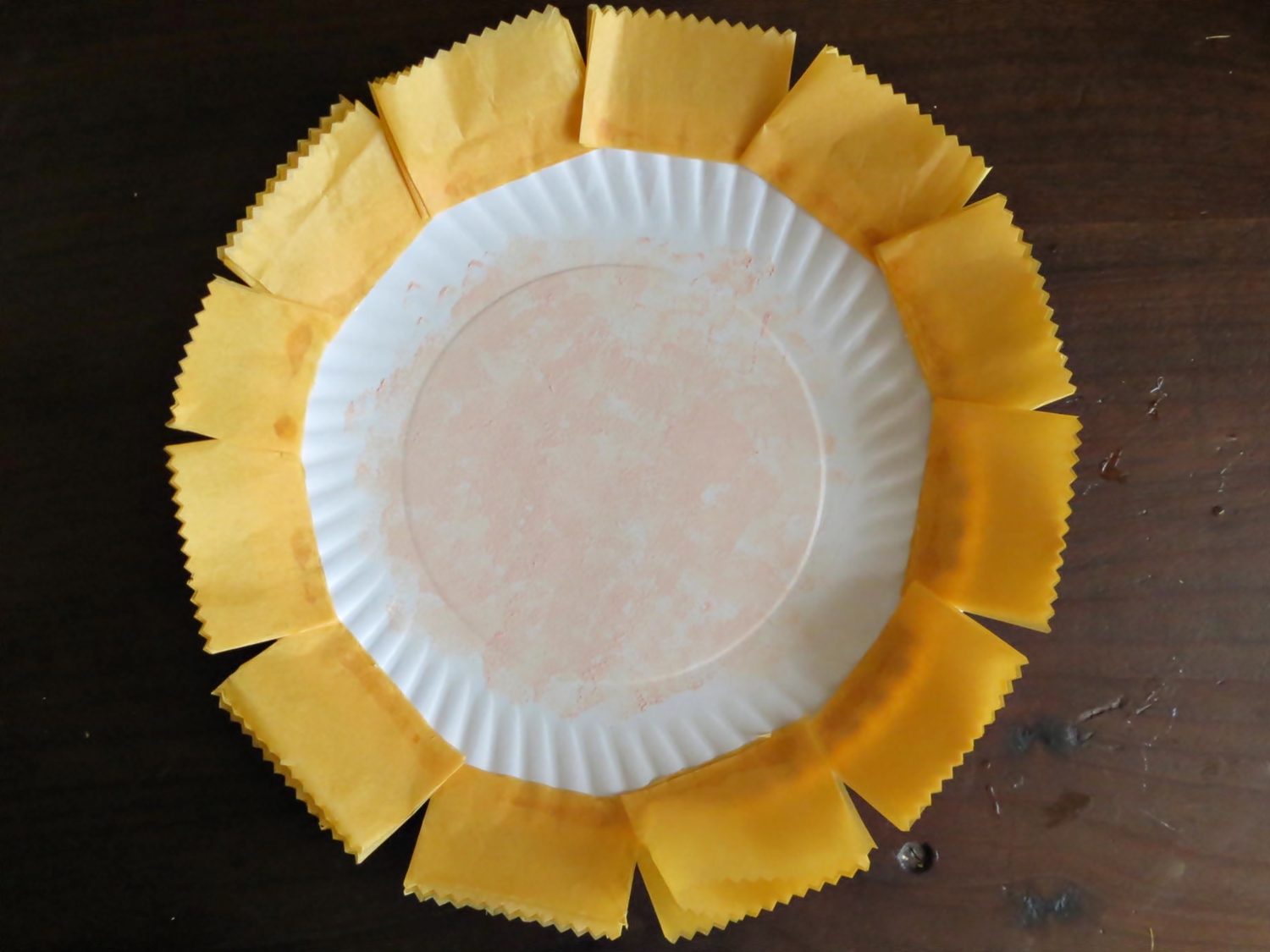 Paper Plate Sunflower Fridge